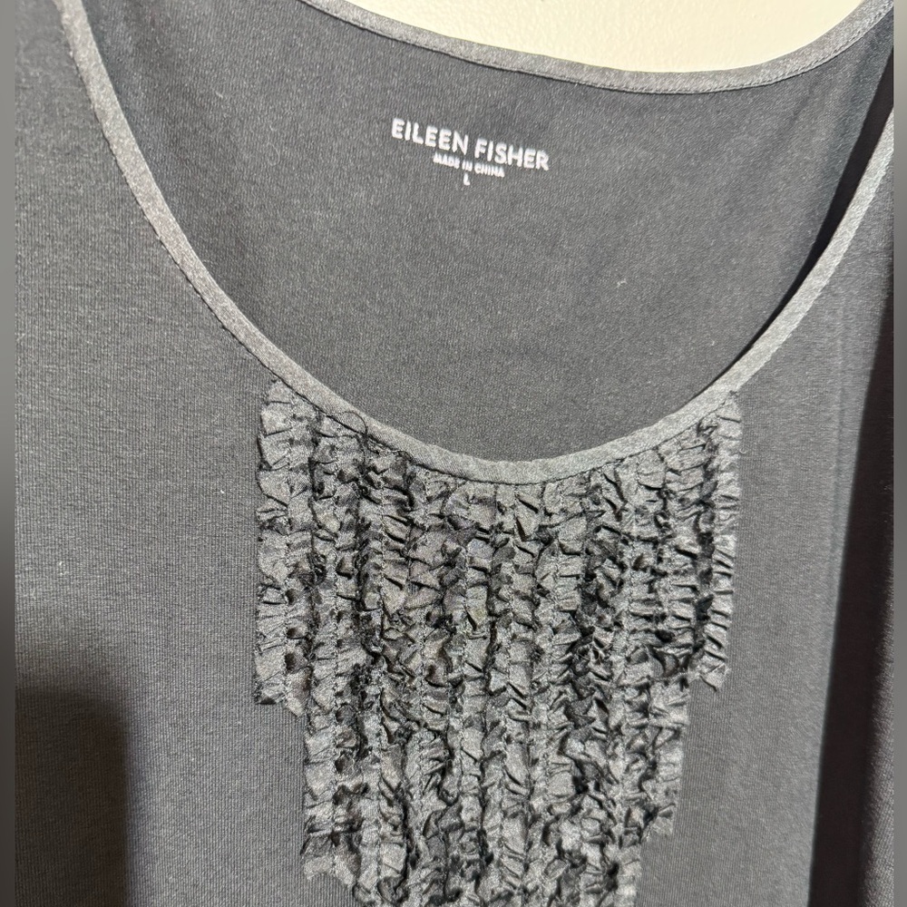 Eileen Fisher Ruffle Tank Top - Picture 2 of 5